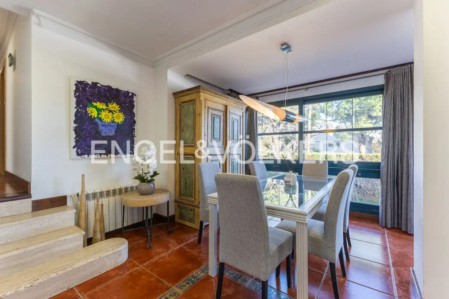 Comedor de Casa o chalet en venta en Castellón de la Plana / Castelló de la Plana con Aire acondicionado, Calefacción y Jardín privado