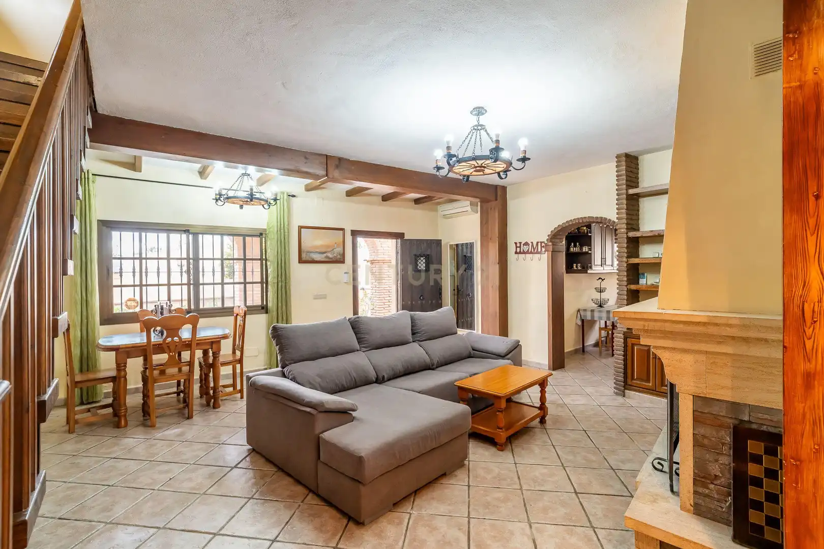 Sala de estar de Casa o chalet de alquiler en Mijas con Aire acondicionado, Jardín privado y Trastero