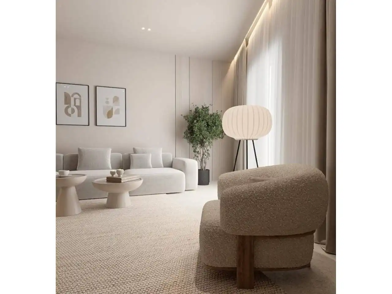 Sala de estar de Piso en venta en Sant Feliu de Guíxols con Aire acondicionado, Calefacción y Balcón
