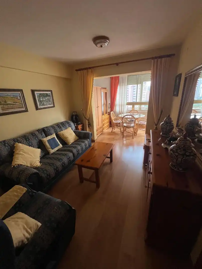 Sala de estar de Piso en venta en Benidorm con Aire acondicionado, Terraza y Amueblado