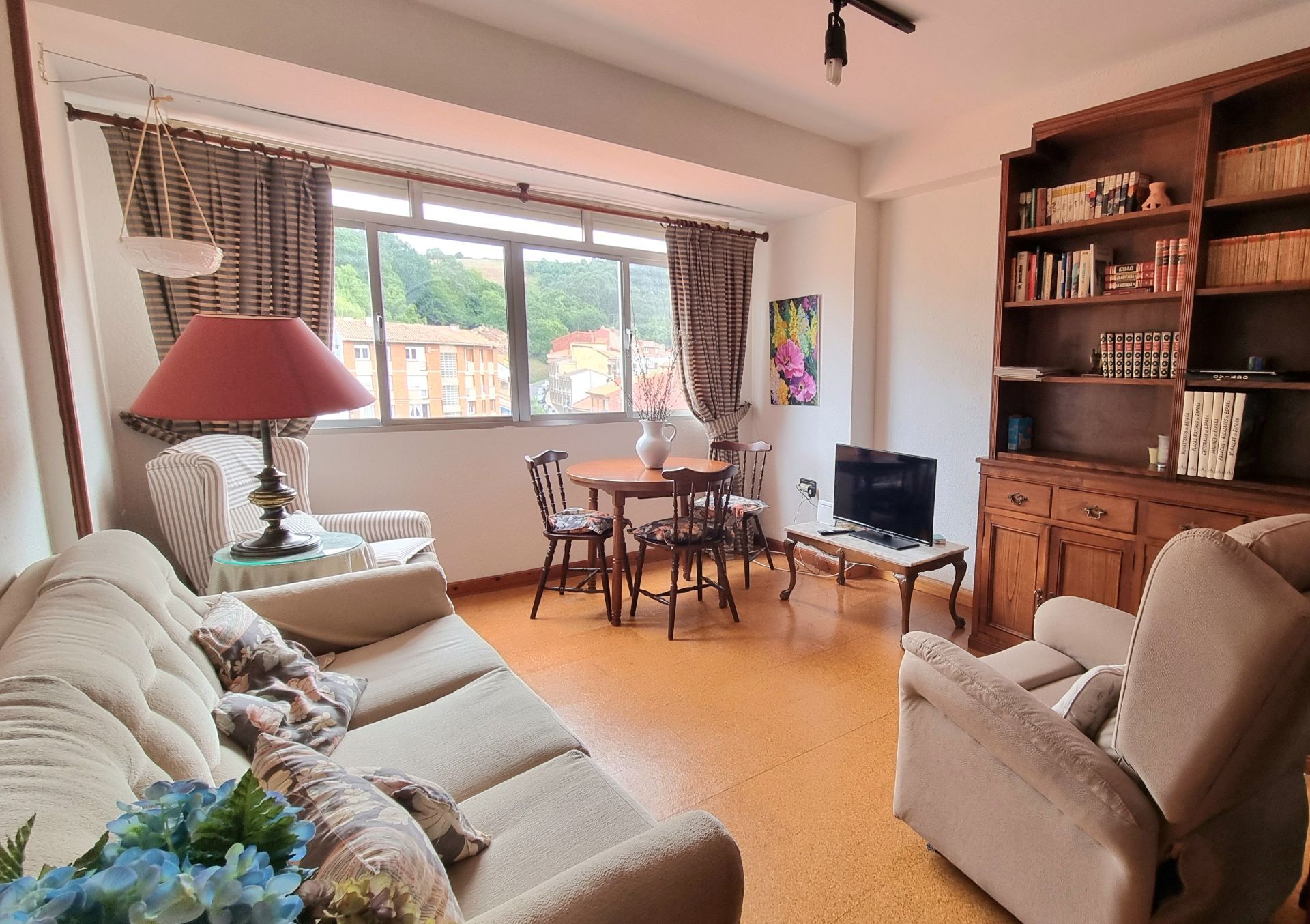 Living room of Flat to rent in Carreño  with Furnished
