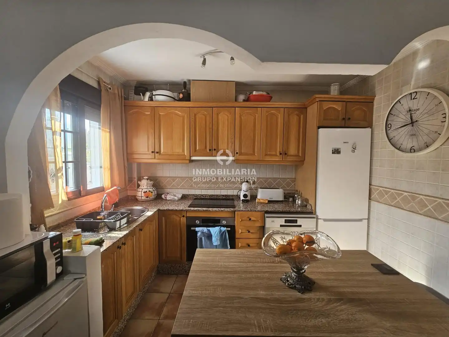 Cocina de Casa o chalet en venta en Hondón de las Nieves / El Fondó de les Neus con Aire acondicionado, Calefacción y Jardín privado