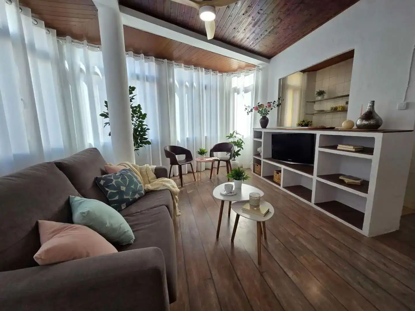 Sala d'estar de Pis de lloguer en Vinaròs amb Balcó