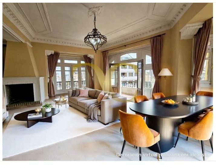 Sala de estar de Piso en venta en Oviedo  con Calefacción, Trastero y Balcón