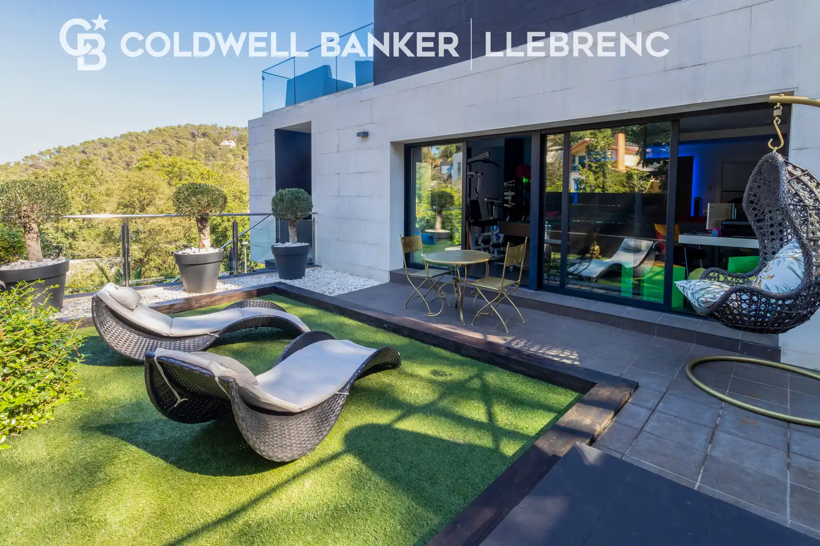 Terrassa de Casa o xalet en venda en Barcelona amb Aire condicionat, Calefacció i Jardí privat