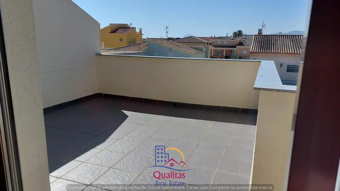 Terraza de Casa adosada de alquiler en Oliva con Aire acondicionado, Calefacción y Terraza