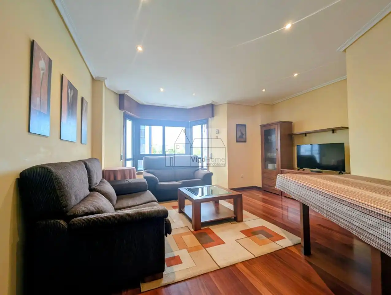 Living room of Flat for rent in Vigo   with Heating and Furnished
