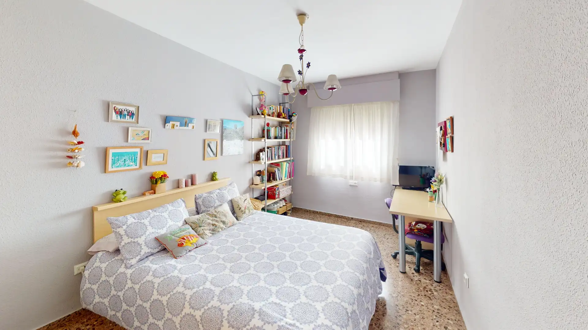 Schlafzimmer von Wohnung zum Verkauf in San Vicente del Raspeig / Sant Vicent del Raspeig mit Abstellraum, Möbliert und Ofen