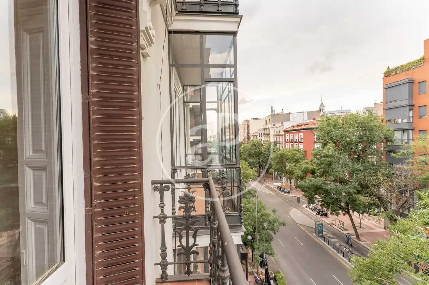 Balcony of Flat for sale in Madrid  with Air Conditioner, Heating and Storage room