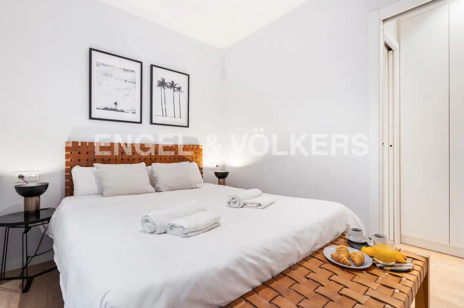 Schlafzimmer von Wohnung zur Miete in Barcelona mit Klimaanlage, Heizung und Parkett