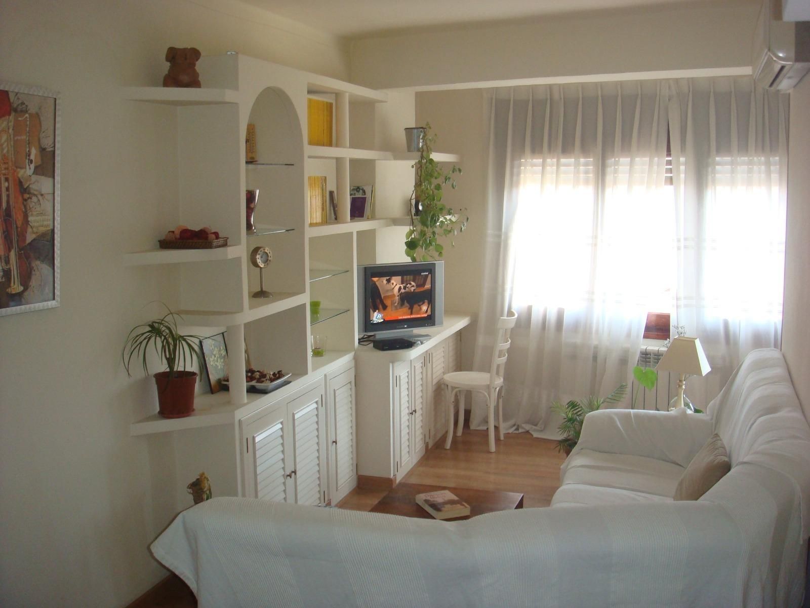 Living room of Flat for sale in Alcañiz  with Air Conditioner, Heating and Parquet flooring
