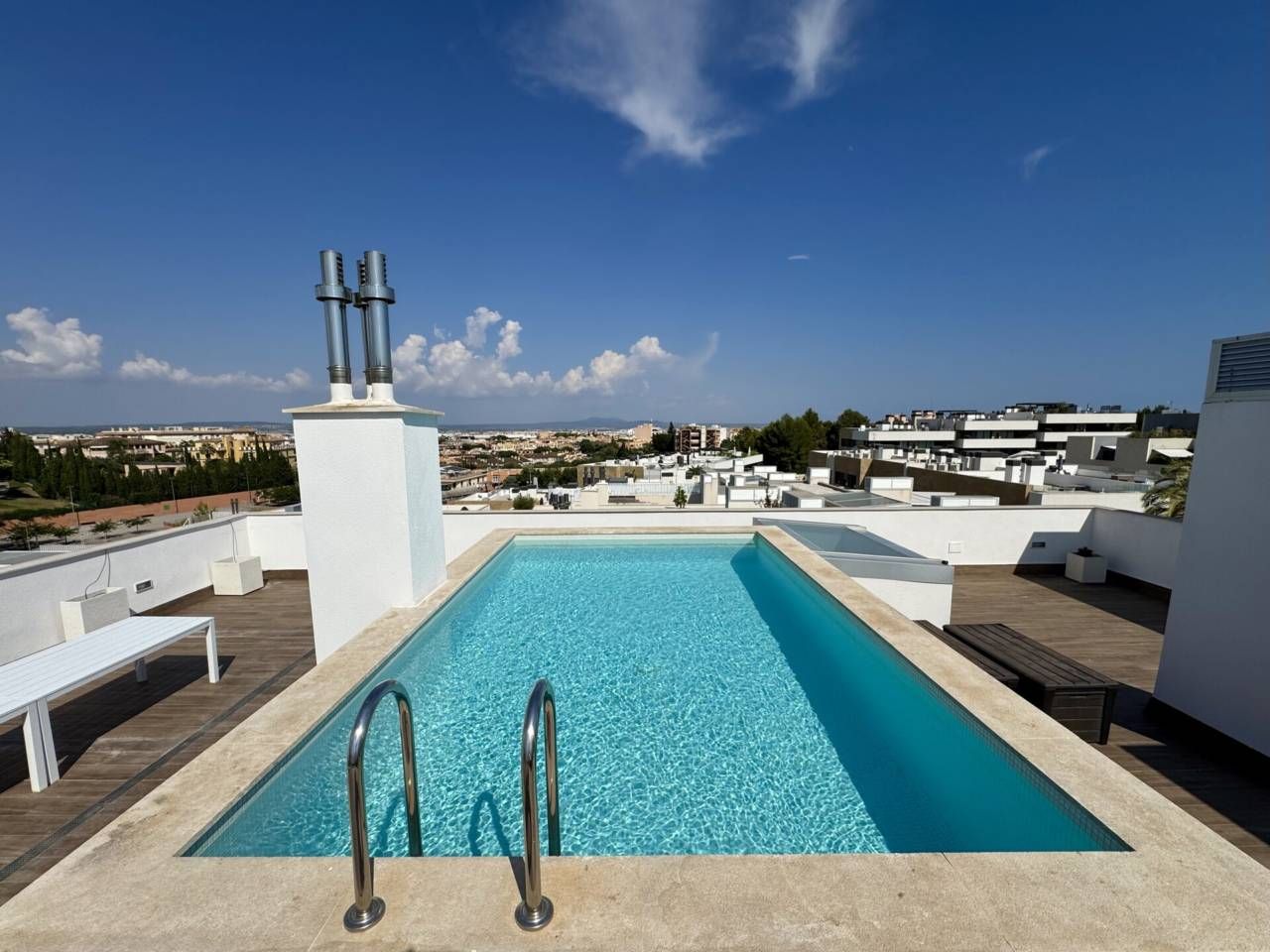 Piscina de Àtic de lloguer en  Palma de Mallorca amb Aire condicionat, Terrassa i Piscina