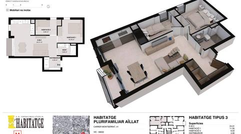 Foto 2 de Piso en venta en Calle Montserrat, Caputxins - Ambulatori, Vic