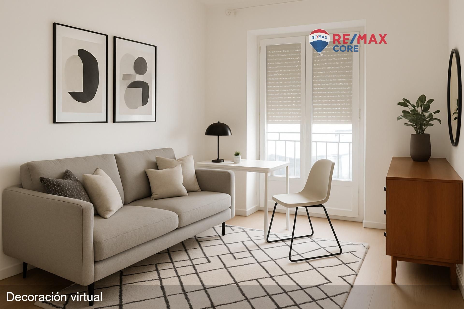 Living room of Flat for sale in Badajoz Capital  with Air Conditioner, Heating and Furnished