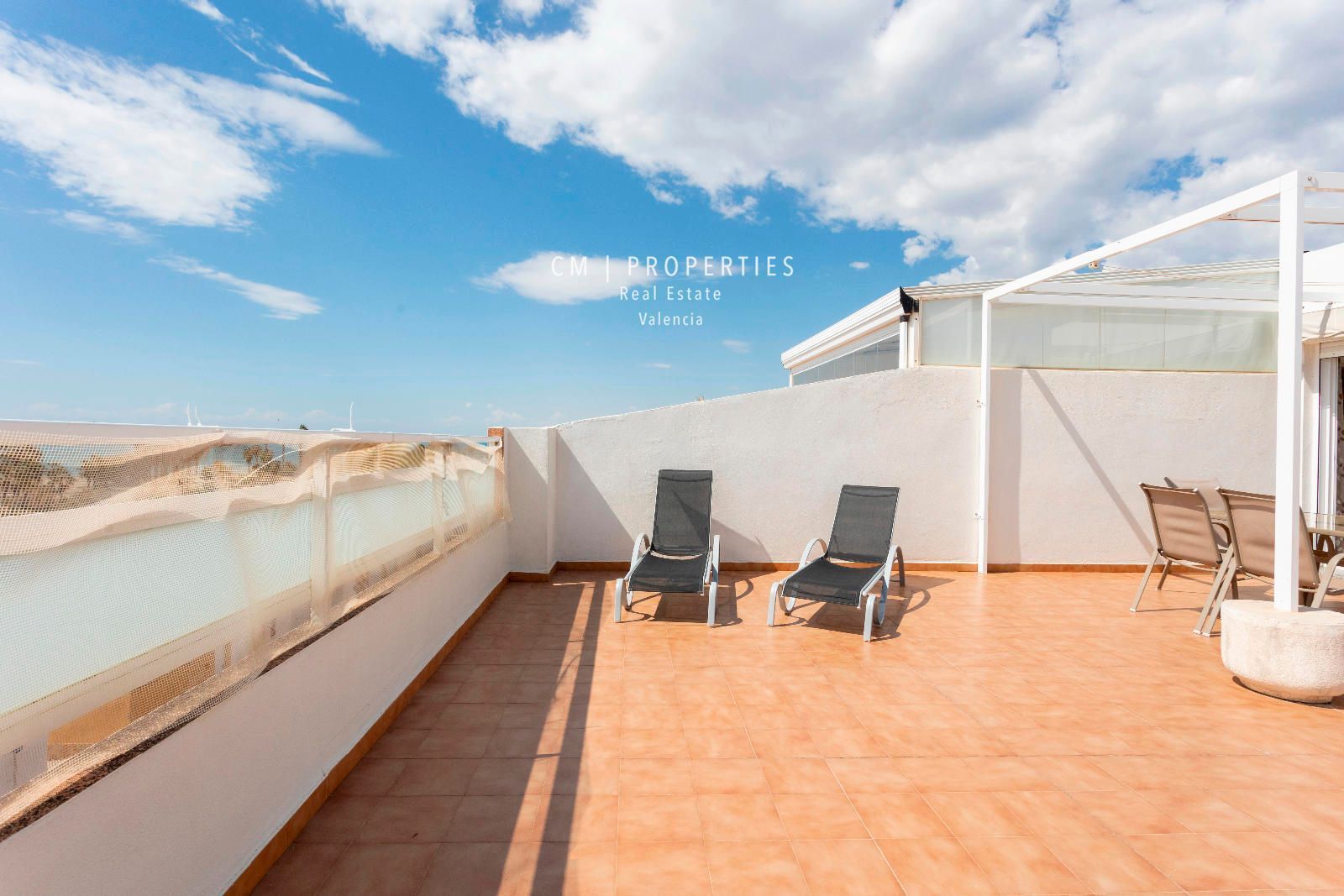 Terrasse von Dachboden zum verkauf in Chilches / Xilxes mit Klimaanlage, Heizung und Terrasse