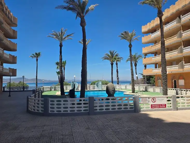 Swimming pool of Flat for sale in La Manga del Mar Menor  with Furnished, Alarm and Community pool
