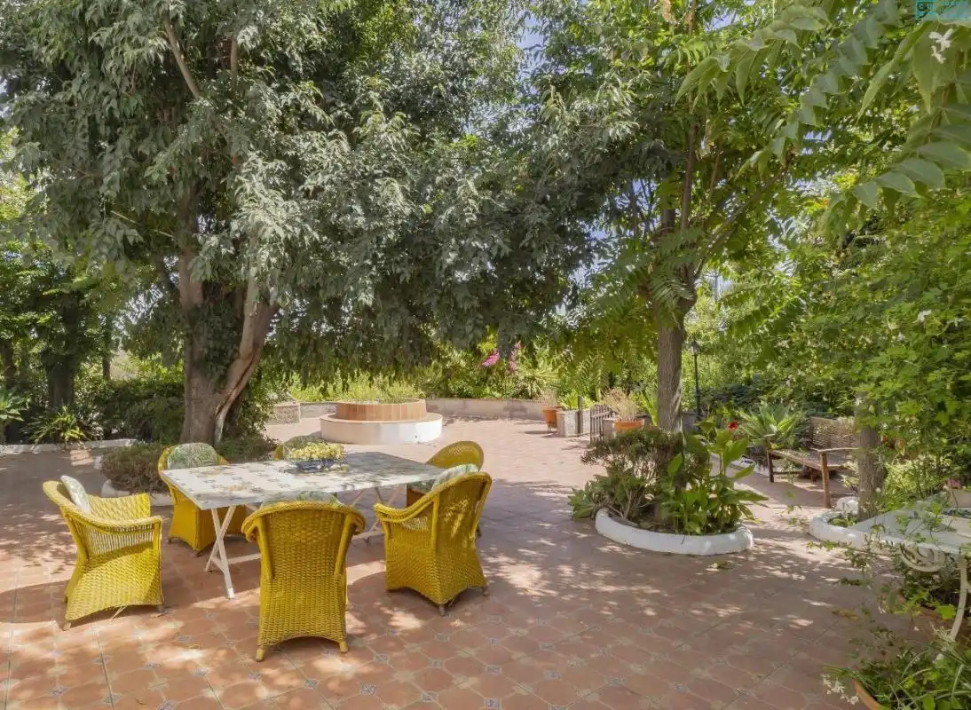 Terrassa de Finca rústica de lloguer en Alhaurín El Grande amb Aire condicionat, Calefacció i Jardí privat