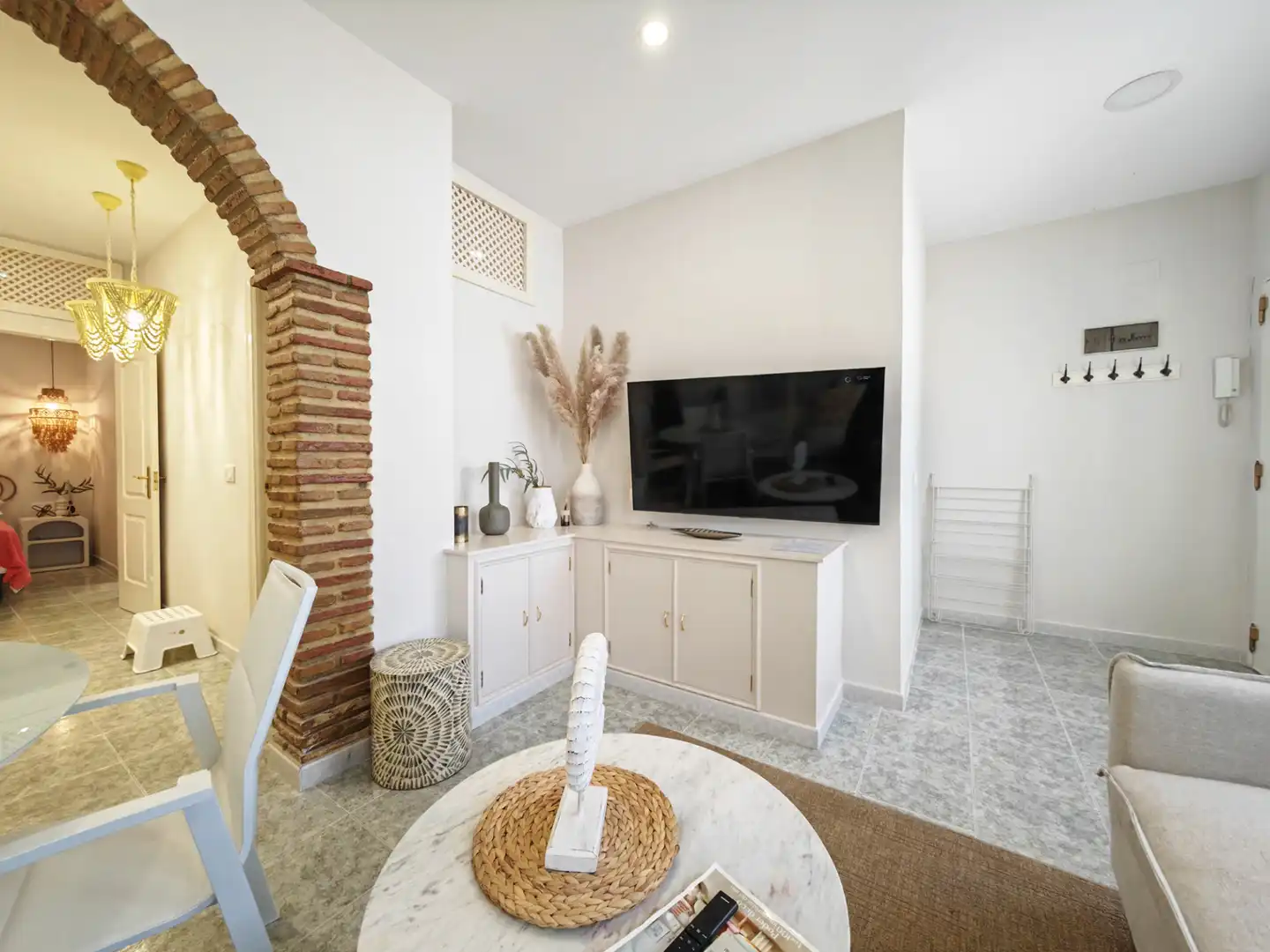 Sala de estar de Apartamento en venta en Mijas con Aire acondicionado, Amueblado y Internet