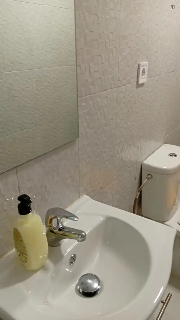 Baño de Apartamento para compartir en Madrid con Aire acondicionado, Calefacción y Amueblado