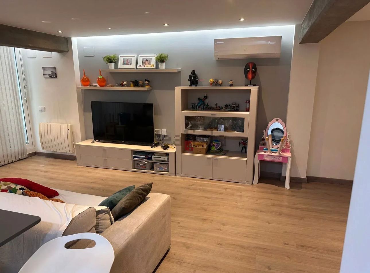 Living room of Flat for sale in Benifaió  with Air Conditioner, Heating and Parquet flooring