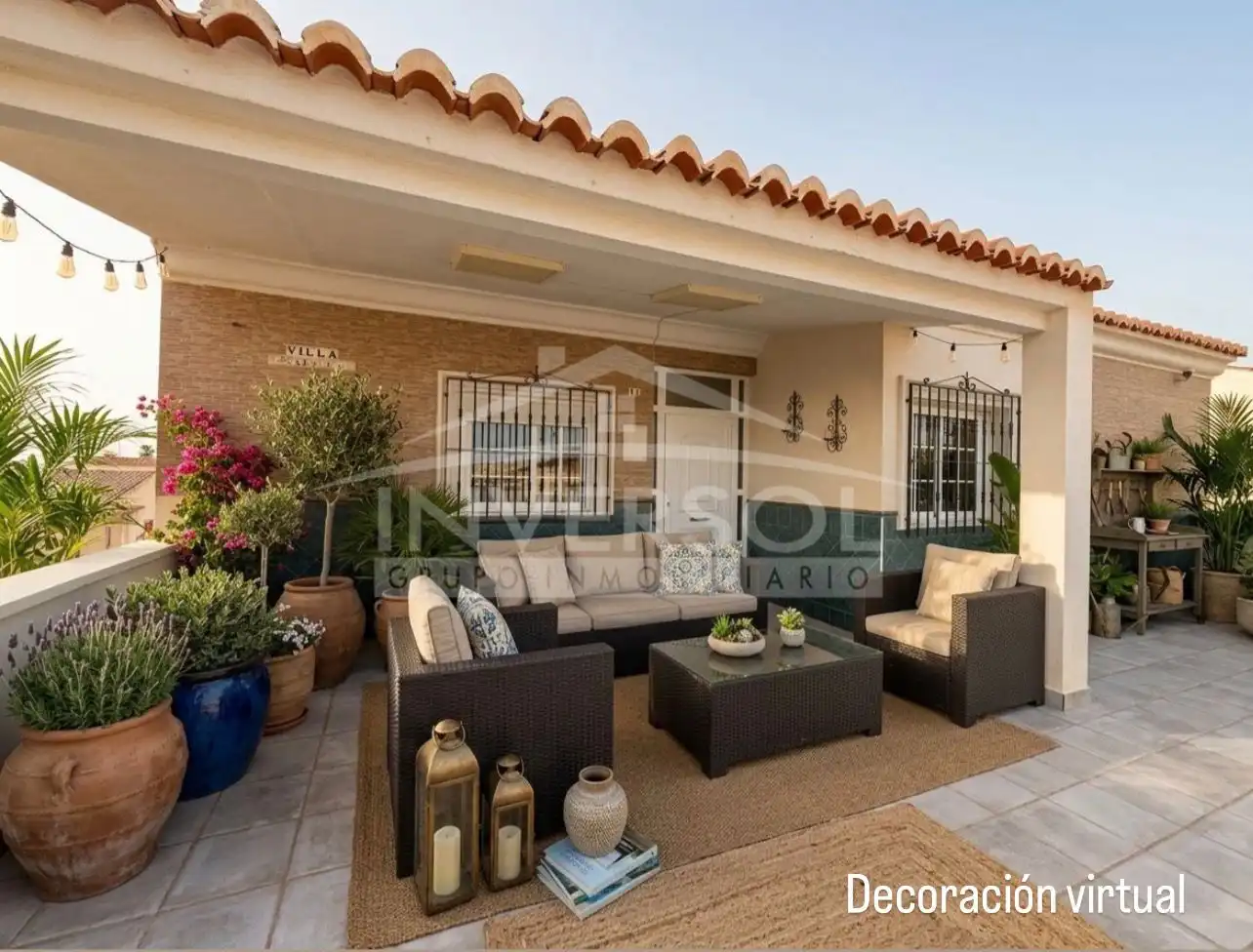 Terraza de Casa o chalet en venta en El Ejido con Jardín privado, Terraza y Trastero