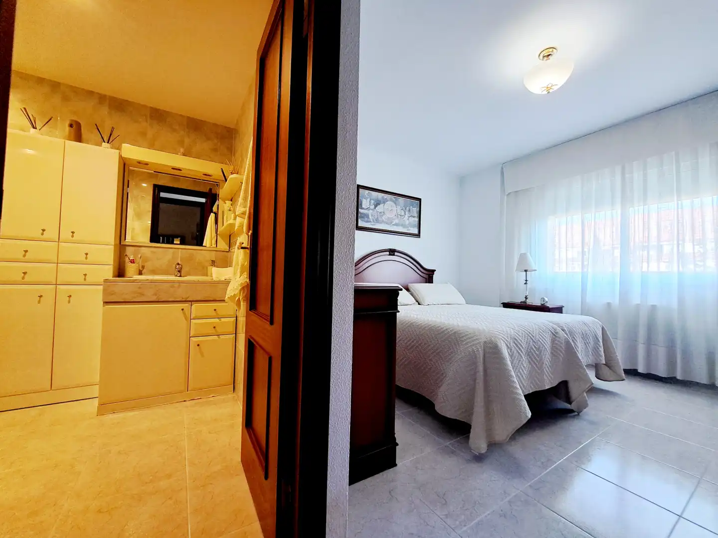 Schlafzimmer von Wohnung zum Verkauf in Mataró mit Klimaanlage, Heizung und Ofen