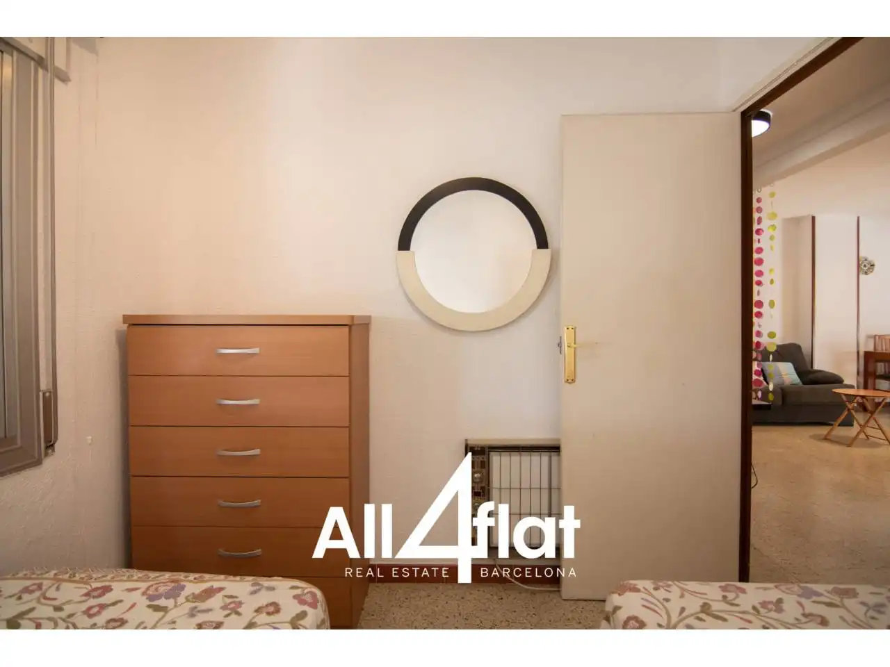 Bedroom of Flat for rent in Castelldefels  with Air Conditioner, Furnished and Balcony