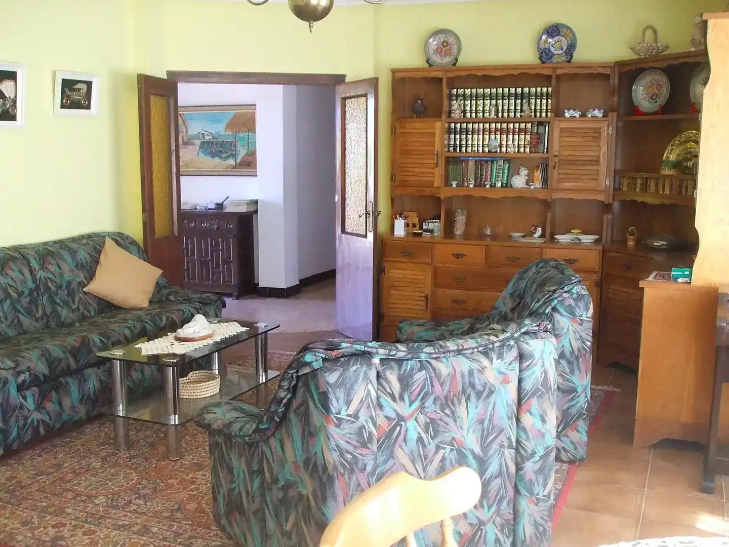 Sala d'estar de Finca rústica en venda en Merindad de Cuesta-Urria amb Jardí privat, Traster i Piscina