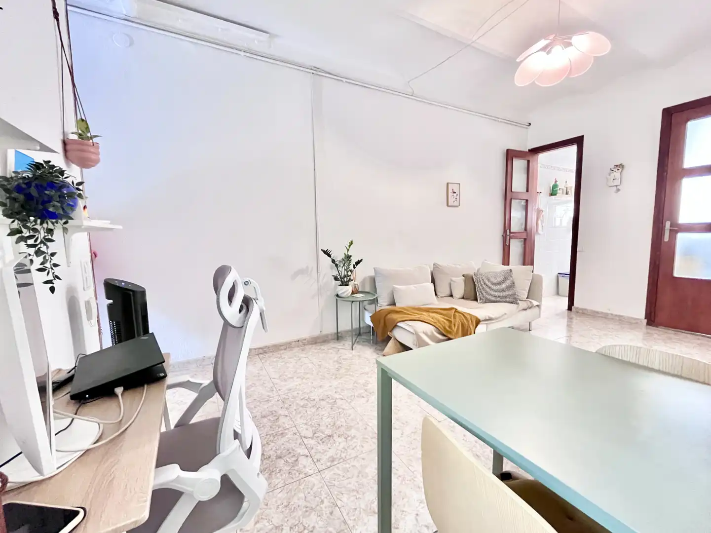 Sala de estar de Piso en venta en Barcelona con Aire acondicionado, Calefacción y Parquet