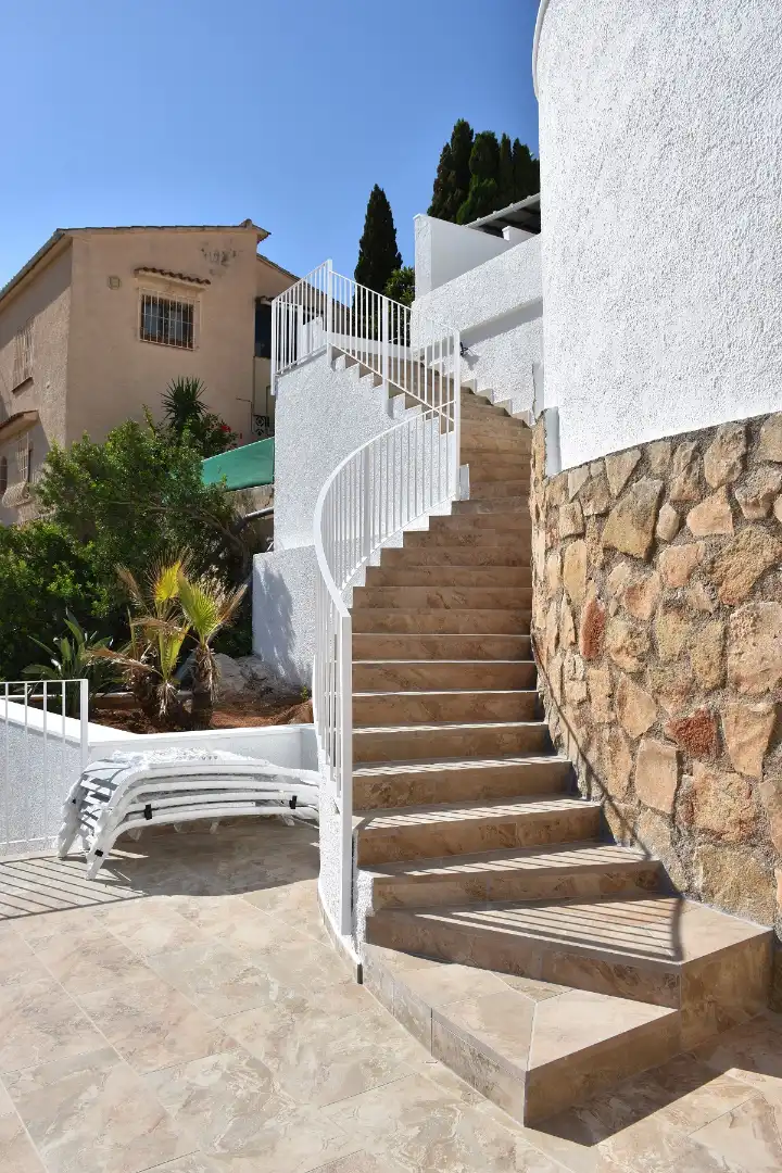 Terraza de Casa o chalet en venta en Calpe / Calp con Aire acondicionado, Calefacción y Jardín privado