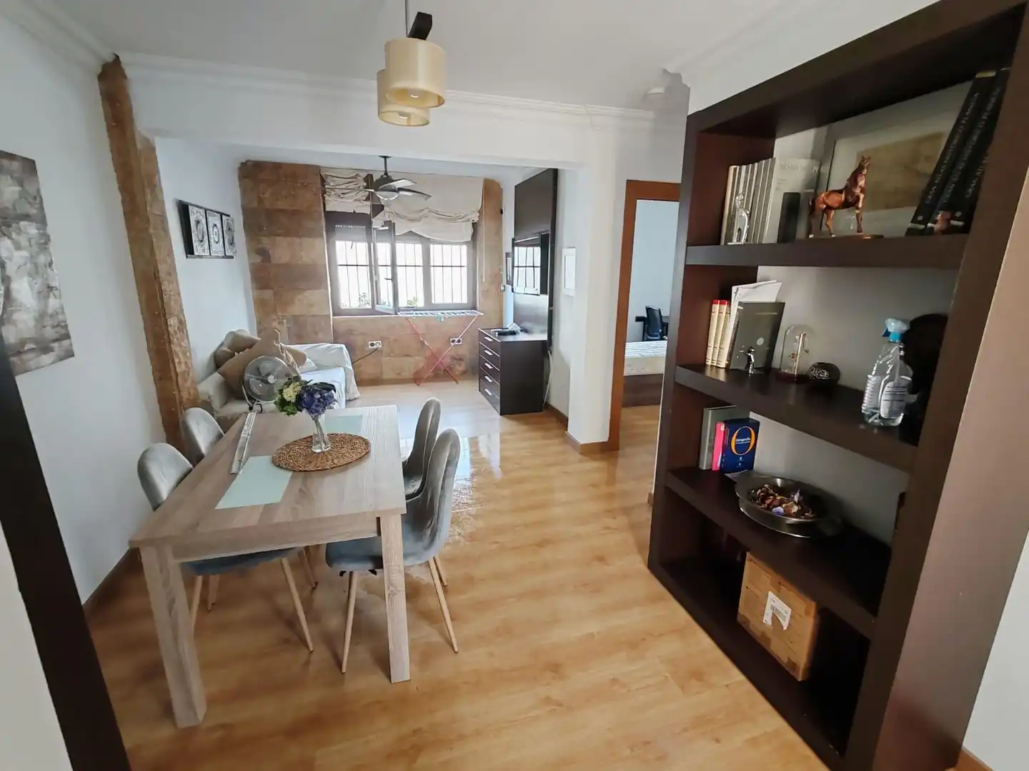 Sala d'estar de Pis per a compartir en Málaga amb Aire condicionat i Moblat