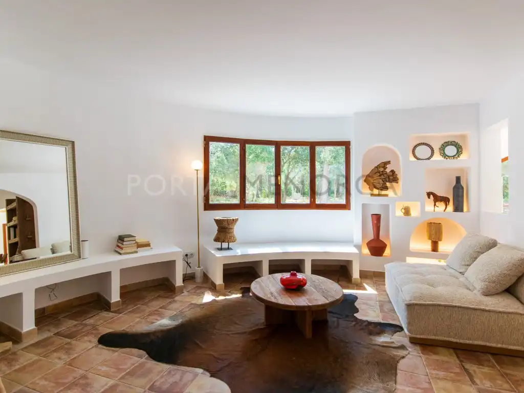 Sala de estar de Finca rústica en venta en Ferreries con Piscina