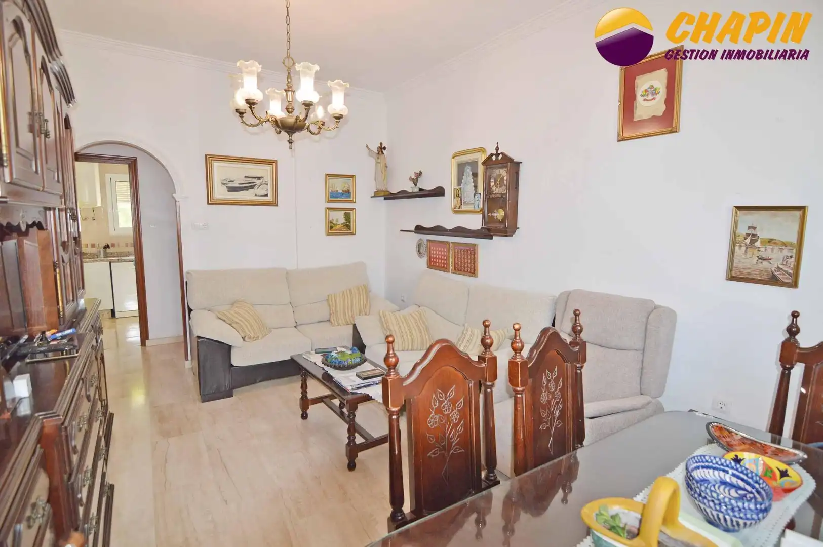 Sala d'estar de Pis en venda en Jerez de la Frontera amb Aire condicionat i Balcó