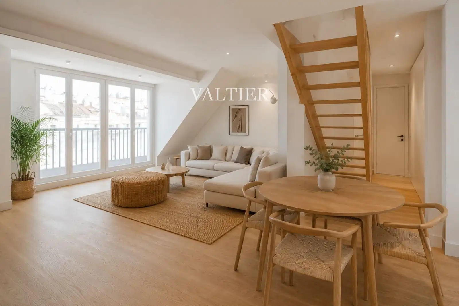 Sala de estar de Ático en venta en Madrid con Terraza y Amueblado