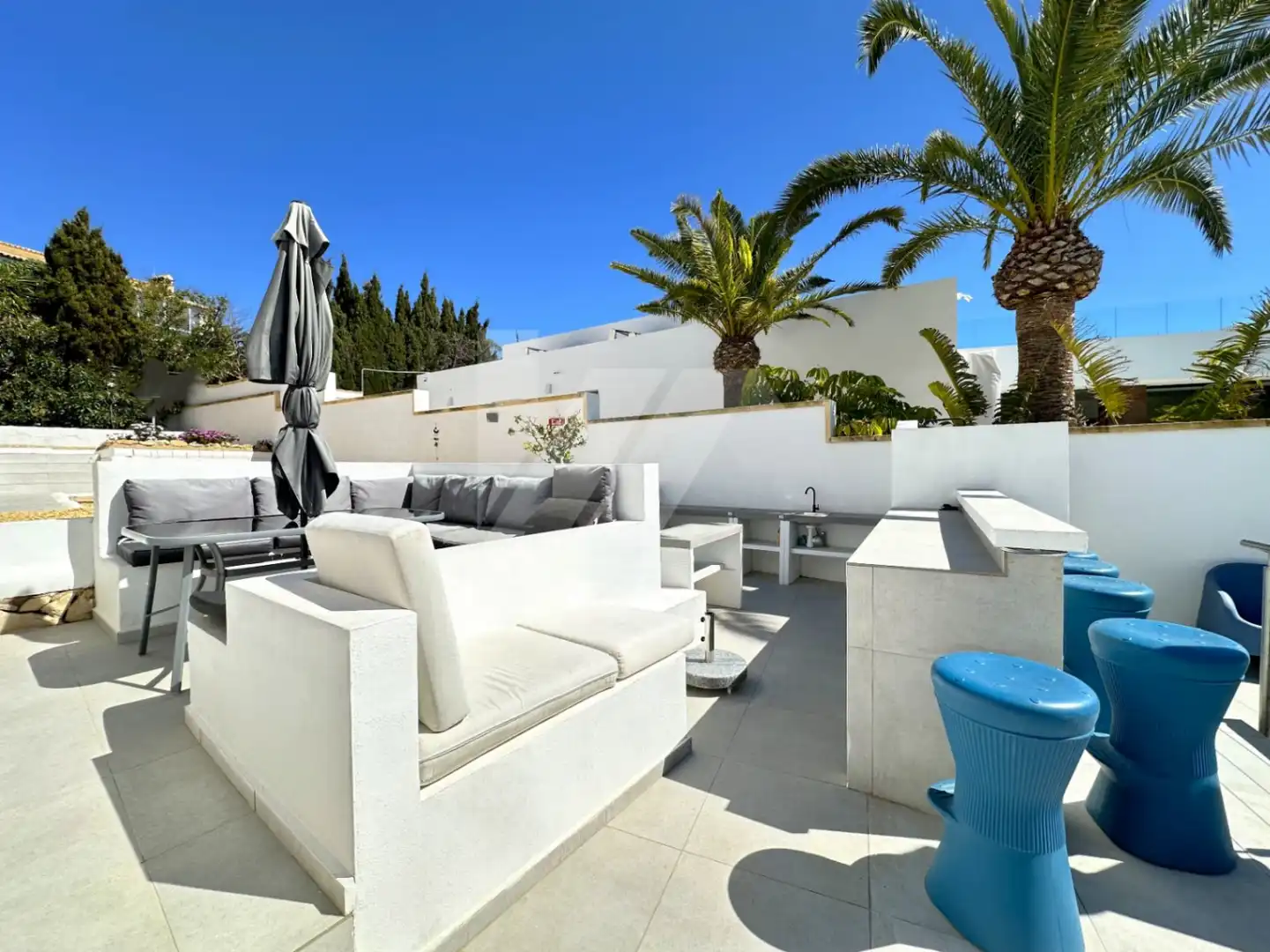 Terrassa de Casa o xalet en venda en Moraira amb Aire condicionat, Calefacció i Jardí privat