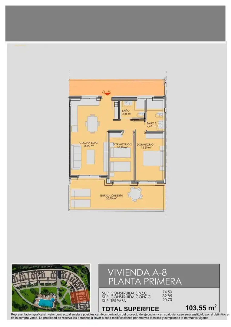 Appartement compact avec terrasse à vendre à Las Lomas de Rame - Bahía Bella, imagen 30
