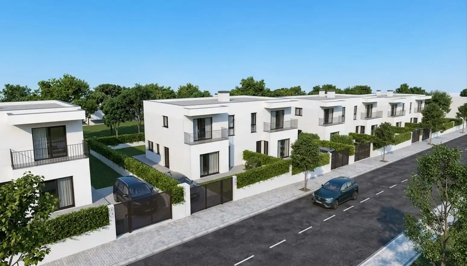 Exterior view of Detached homes for sale in Calafell  with Air Conditioner, Private garden and Parquet flooring