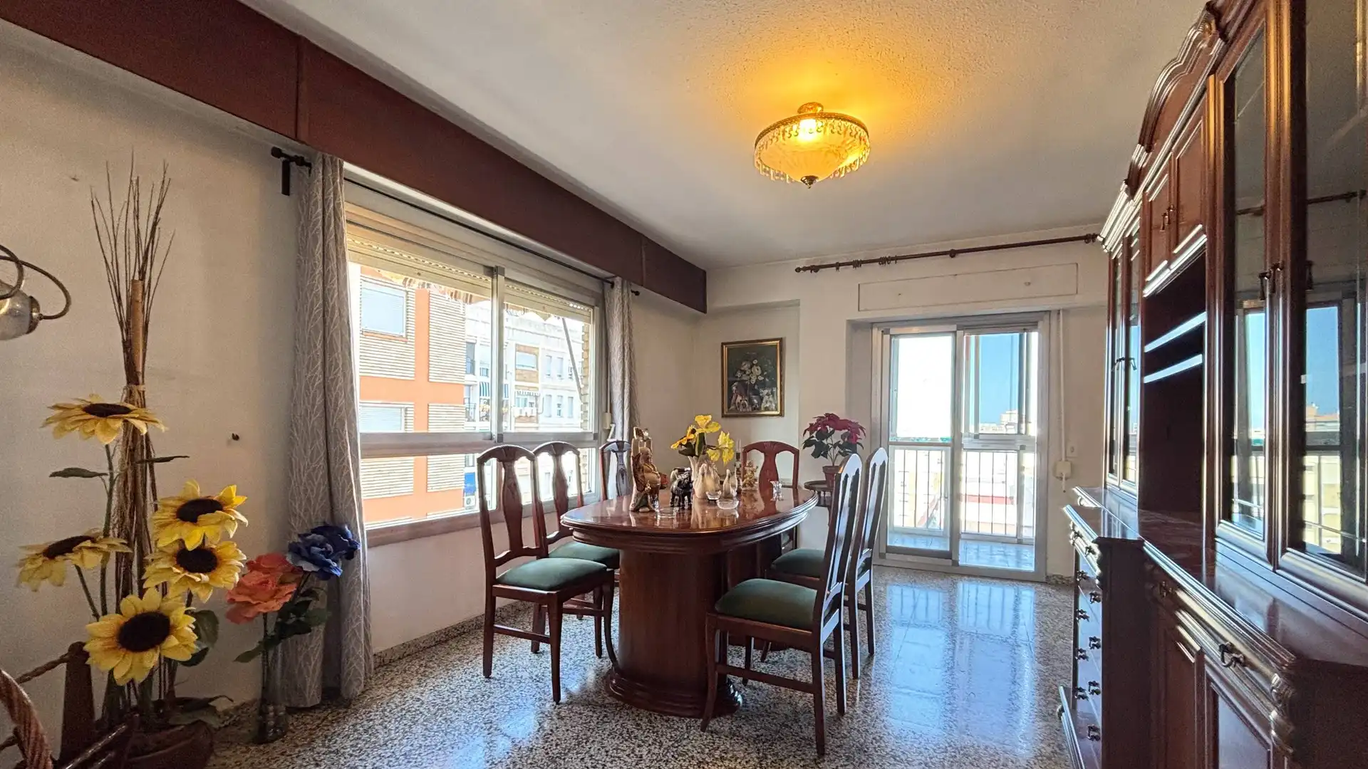 Esszimmer von Wohnung zum Verkauf in Valencia mit Terrasse