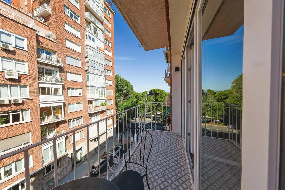 Balcony of Flat for rent in Madrid  with Air Conditioner, Heating and Terrace