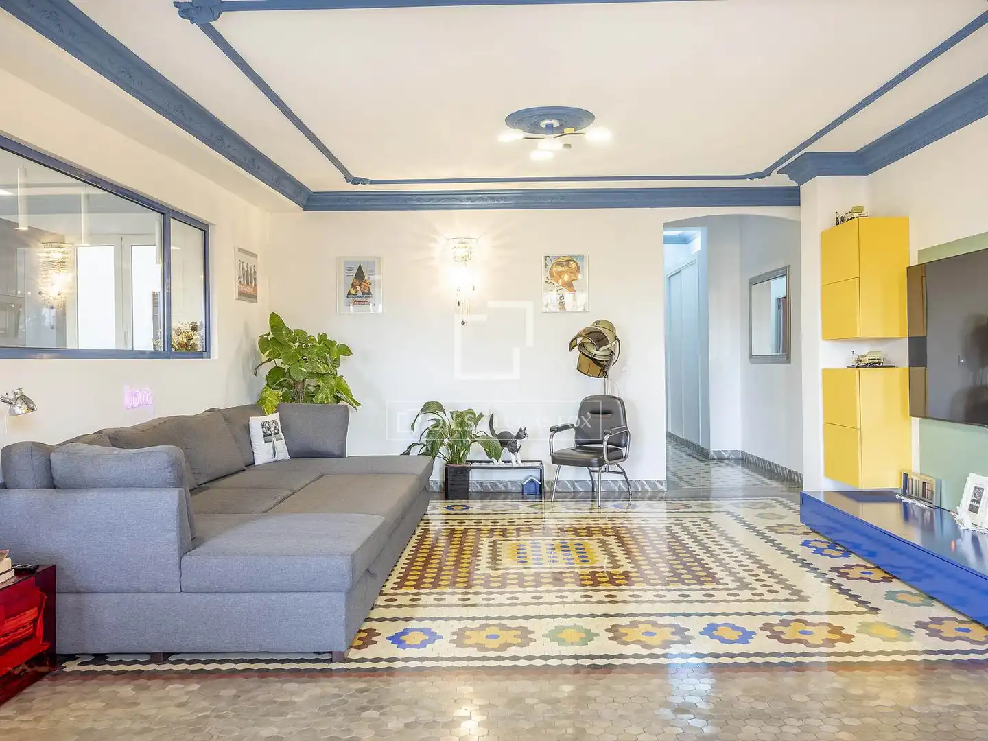 Sala d'estar de Pis de lloguer en Valencia amb Aire condicionat, Terrassa i Traster