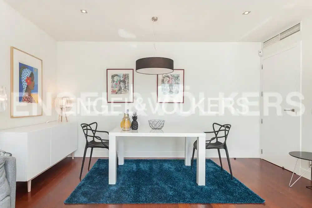 Dining room of Attic for rent in Madrid  with Air Conditioner, Heating and Furnished