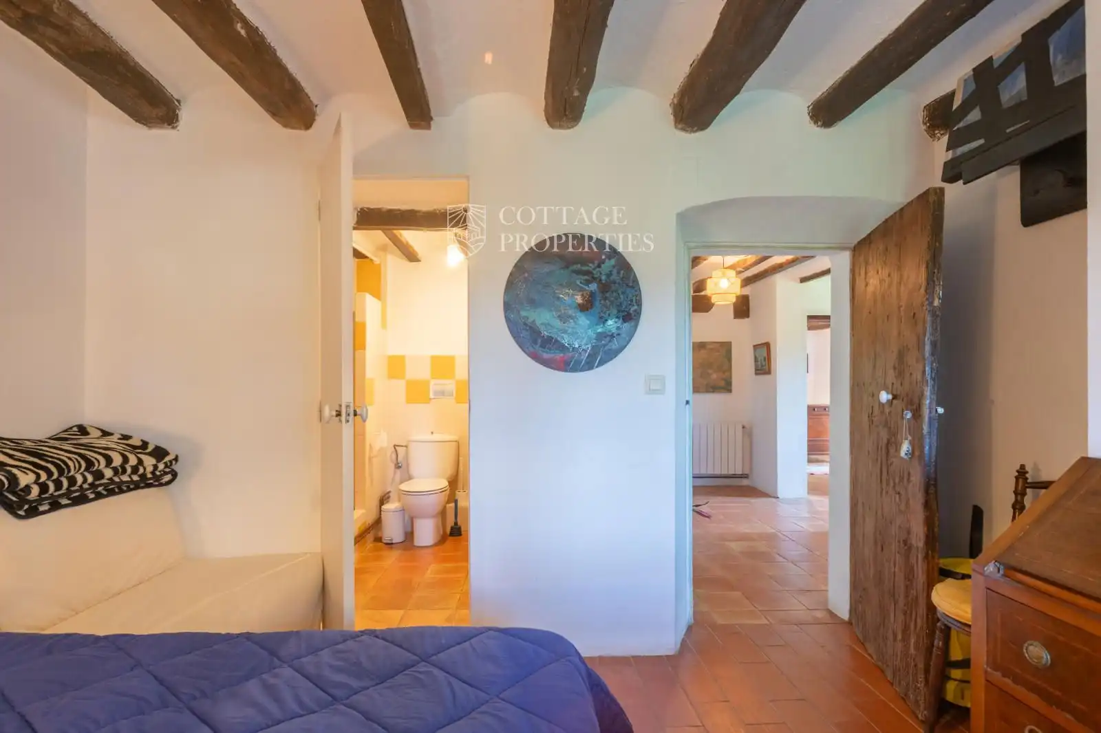 Habitación de Finca rústica en venta en Maià de Montcal con Calefacción y Piscina