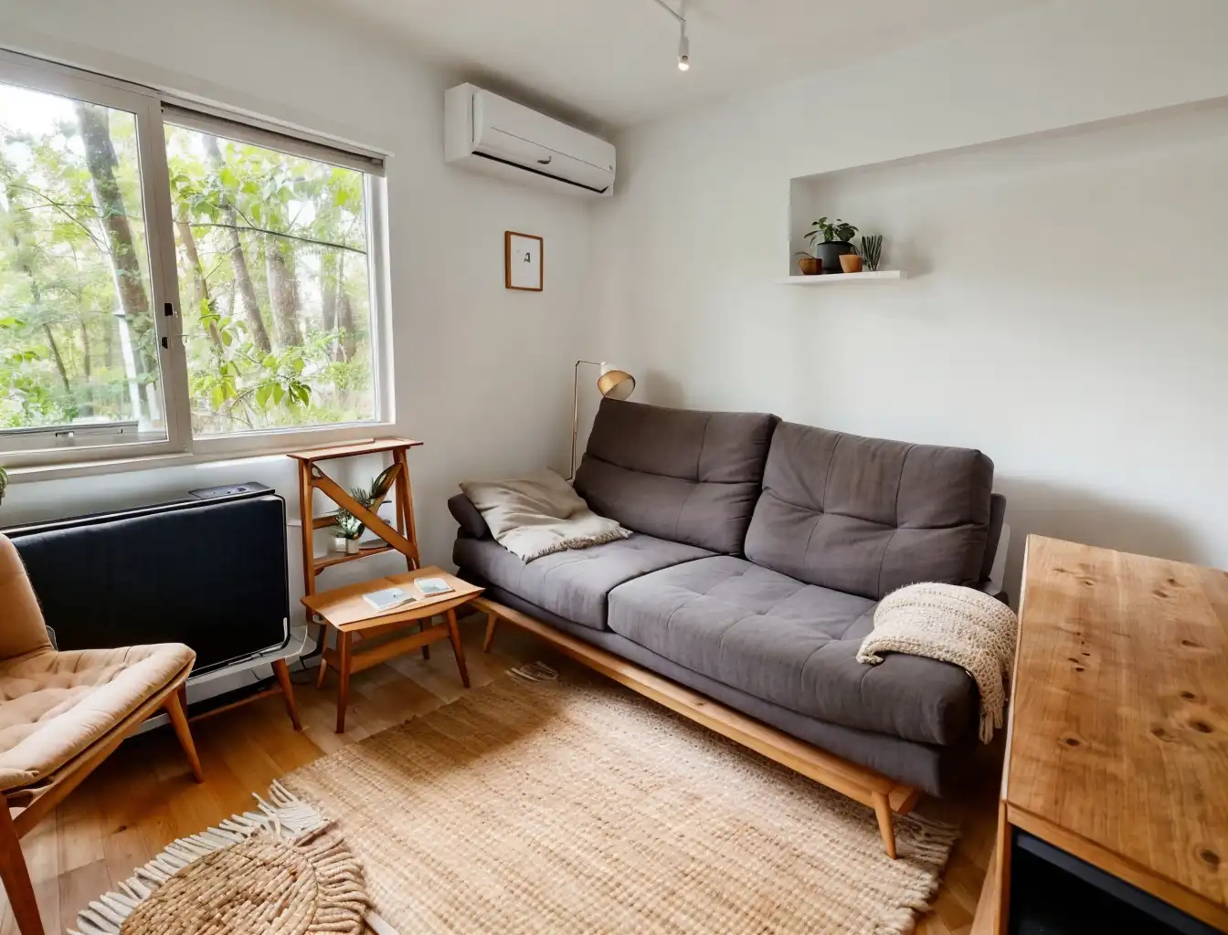 Wohnzimmer von Wohnung zum Verkauf in Madrid mit Klimaanlage, Heizung und Terrasse