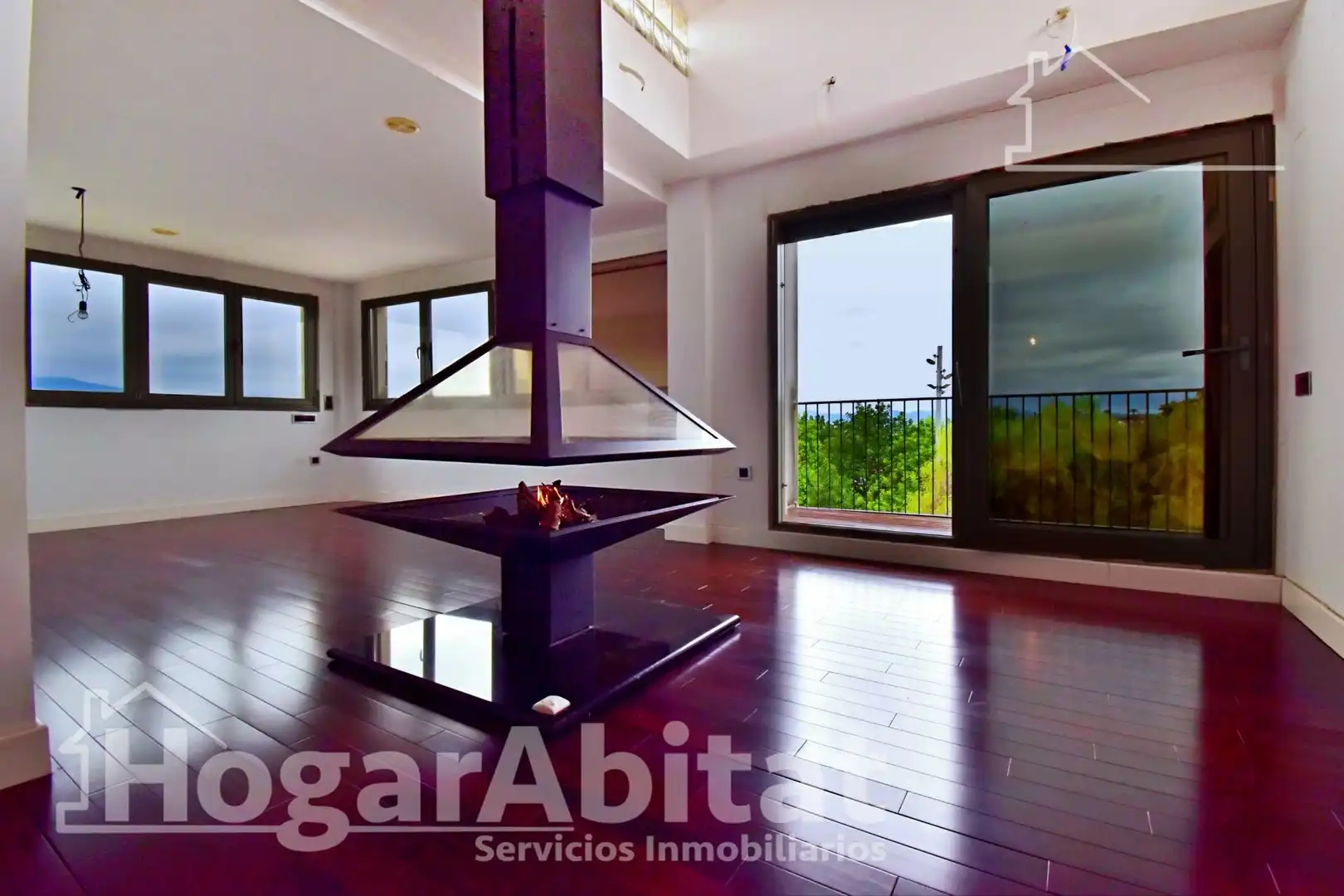 Sala de estar de Ático en venta en La Pobla del Duc con Aire acondicionado, Calefacción y Terraza