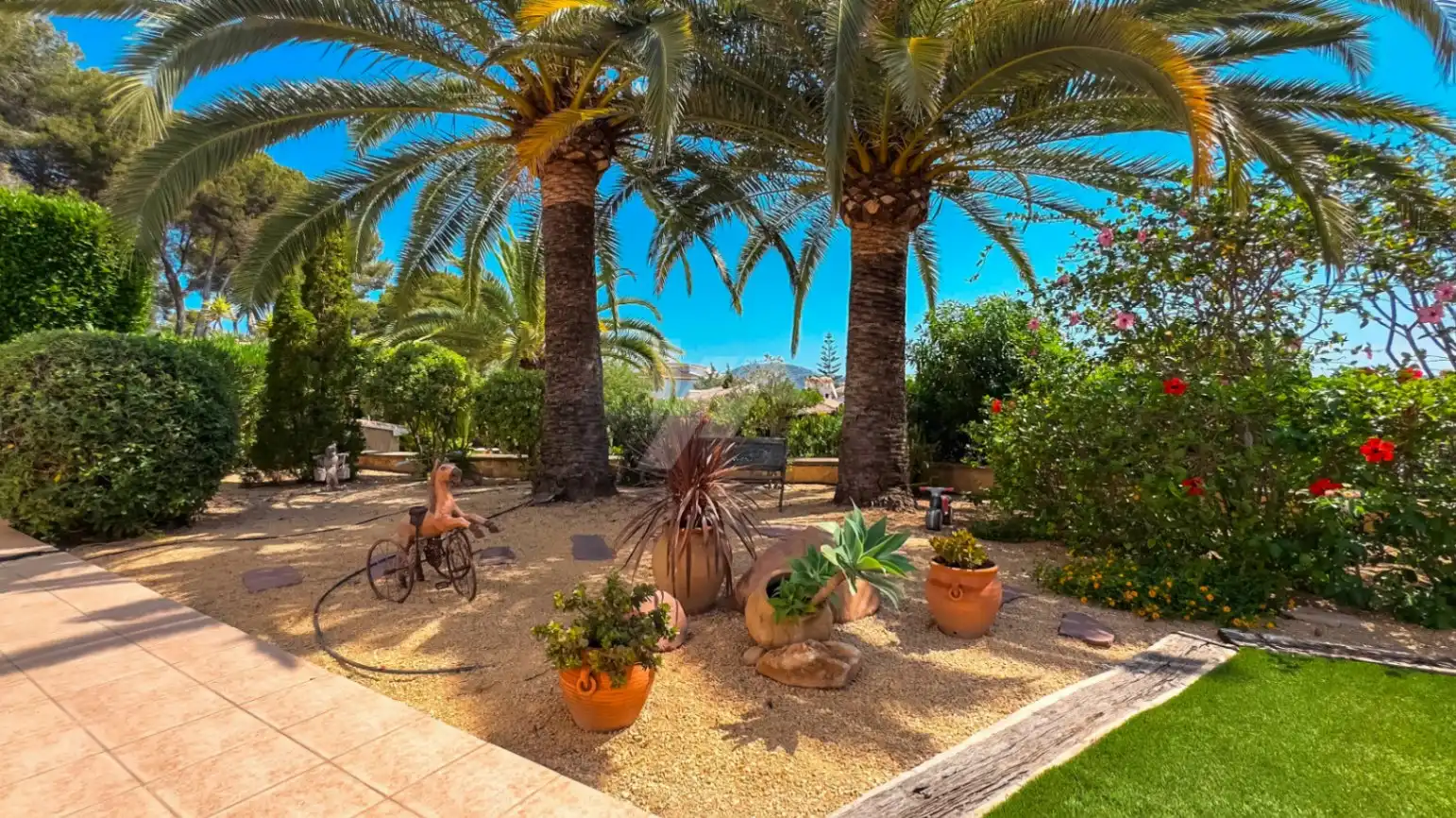 Jardín de Casa o chalet en venta en Moraira con Aire acondicionado, Calefacción y Jardín privado