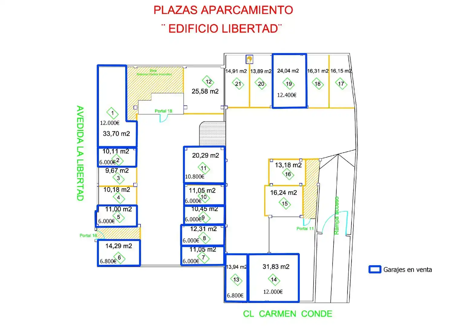 Garage for sale in Cehegín