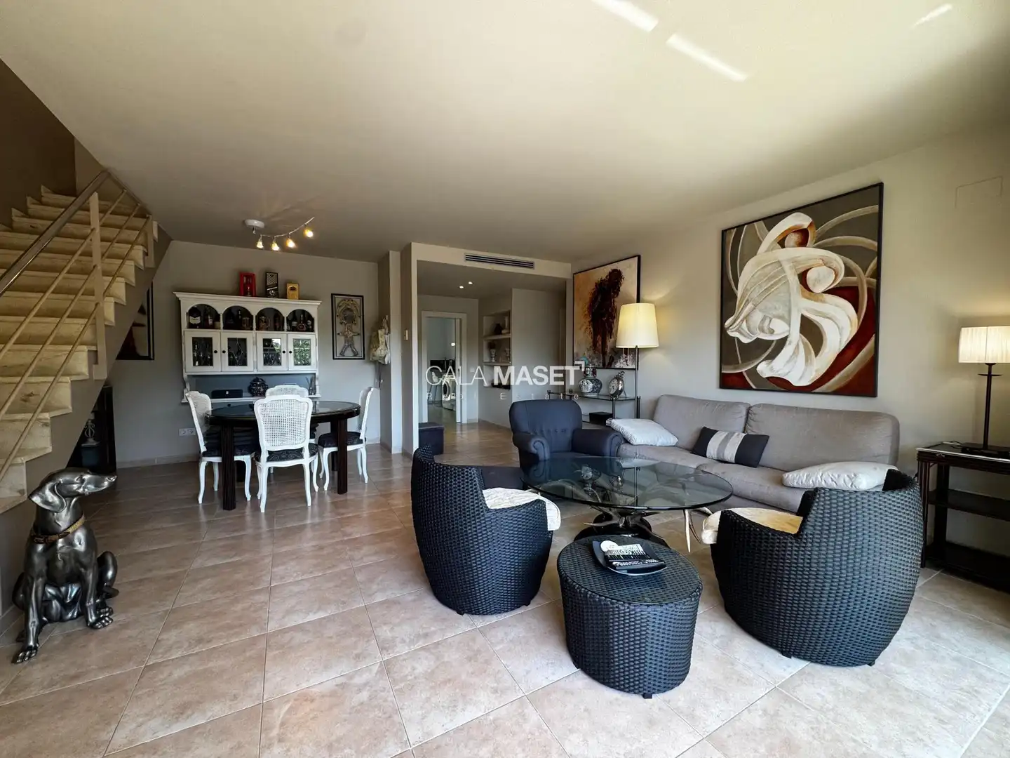 Living room of Attic for sale in Sant Feliu de Guíxols  with Heating, Terrace and Swimming Pool