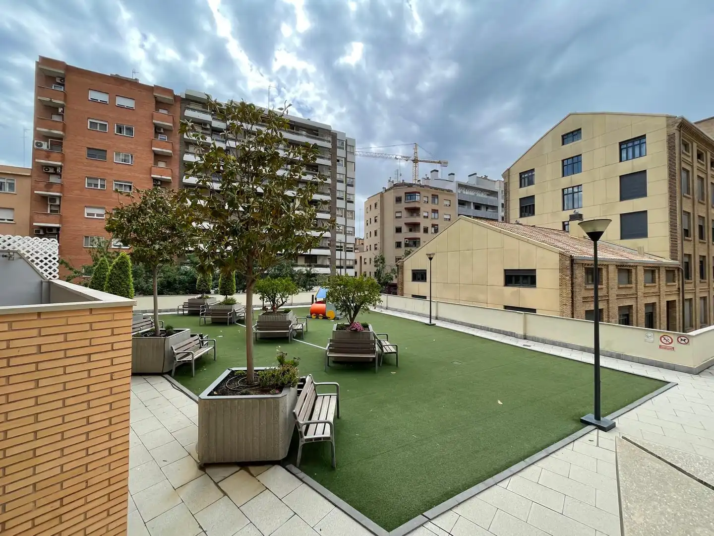 Terraza de Piso de alquiler en Zaragoza con Aire acondicionado, Calefacción y Parquet