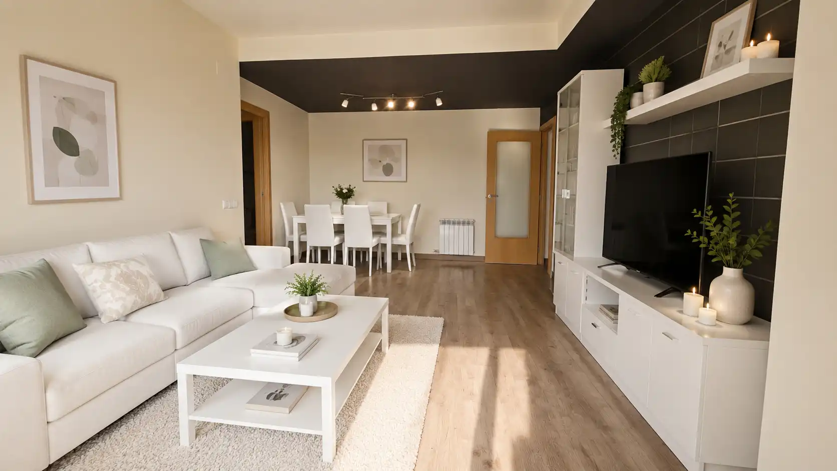 Sala d'estar de Pis en venda en Sabadell amb Aire condicionat, Calefacció i Parquet