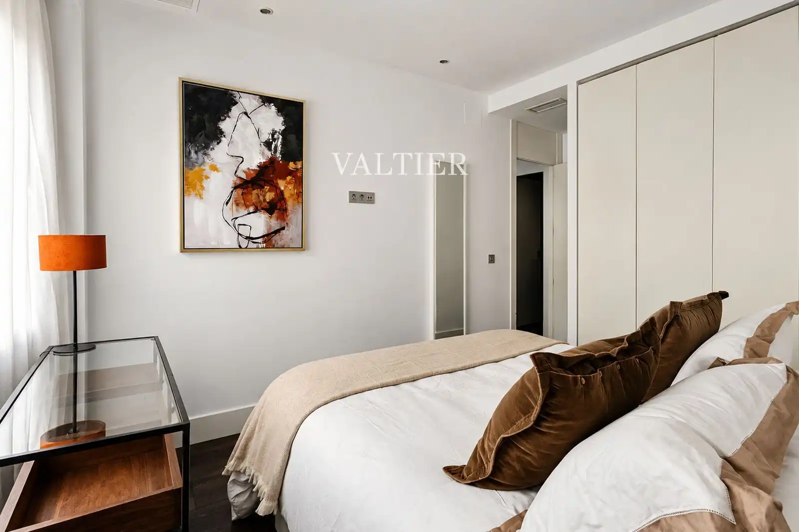 Schlafzimmer von Wohnung zur Miete in Madrid mit Klimaanlage und Möbliert